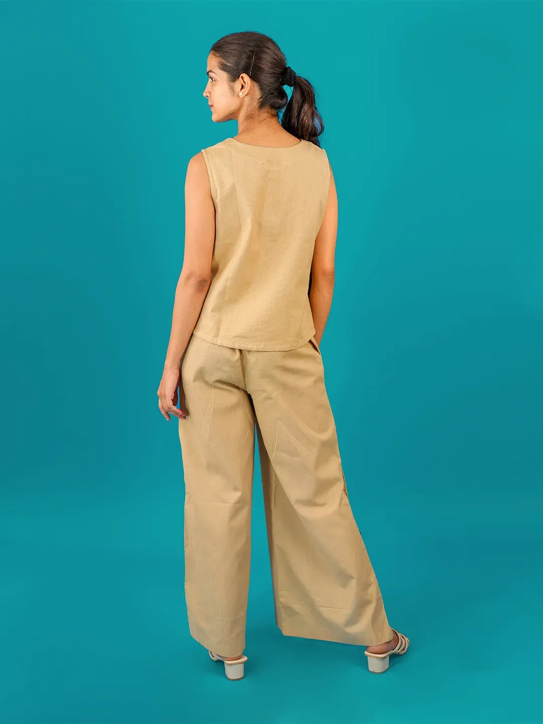 Beige Auto Chic Co-Ords