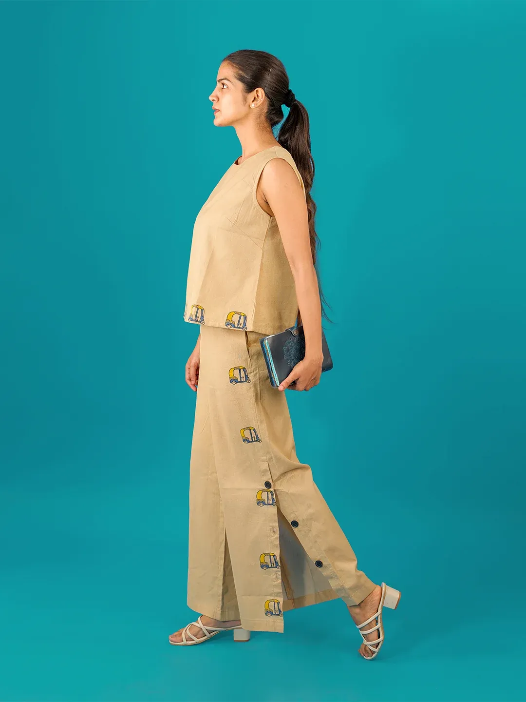 Beige Auto Chic Co-Ords