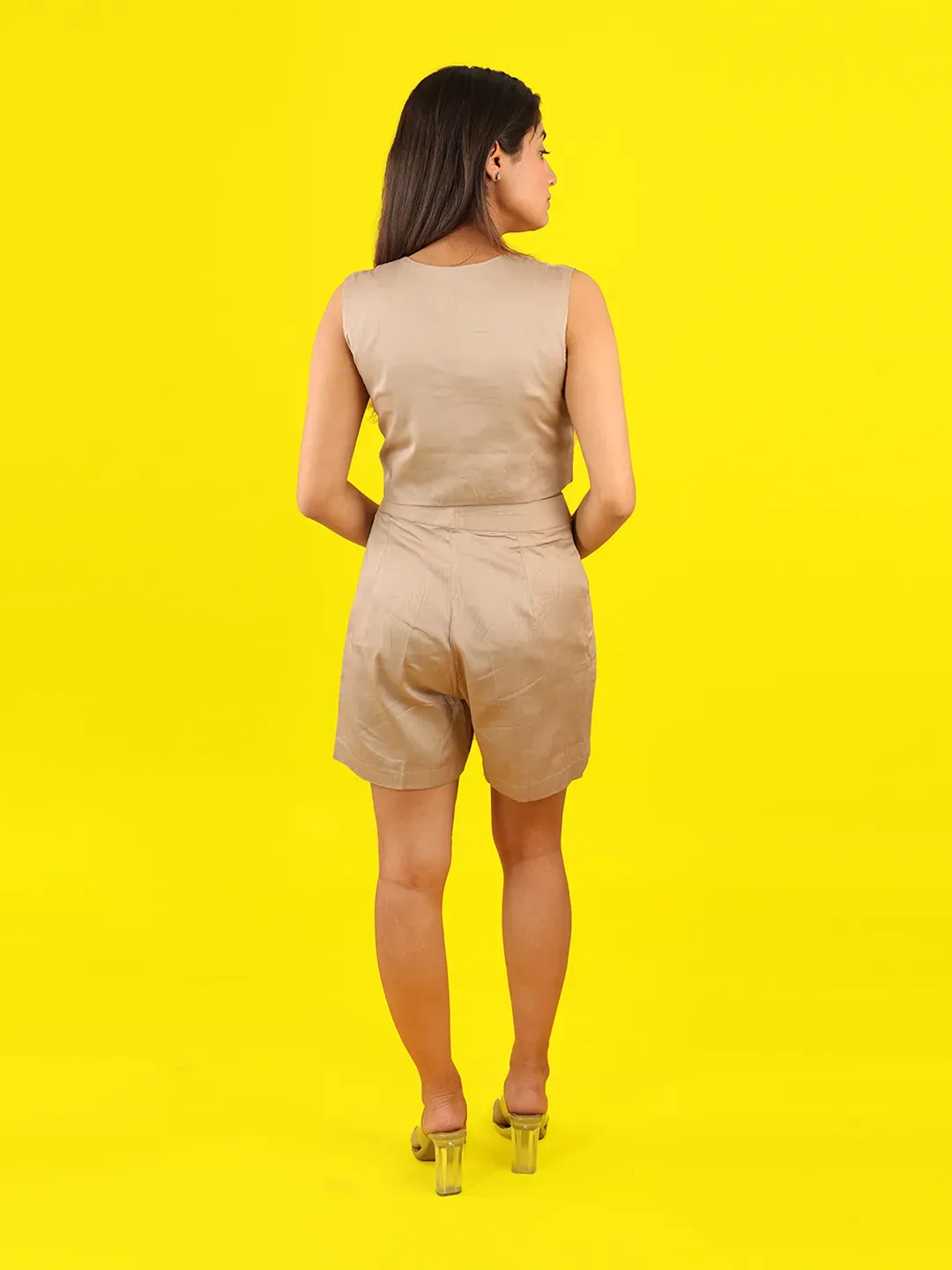 Beige Harmonious Waistcoat Set