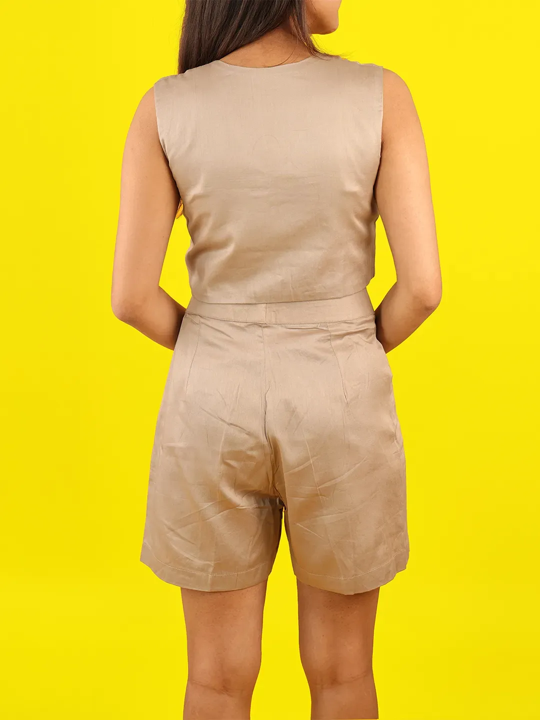 Beige Harmonious Waistcoat Set