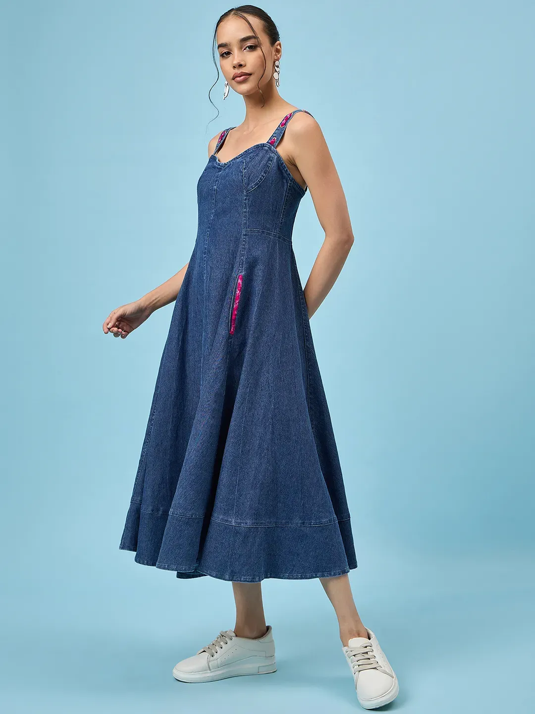 Denim Dreamscape Dress