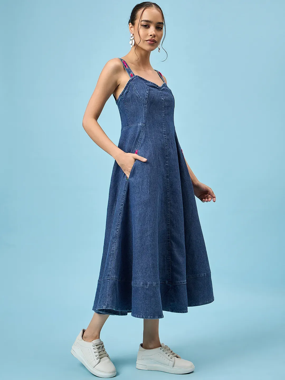 Denim Dreamscape Dress