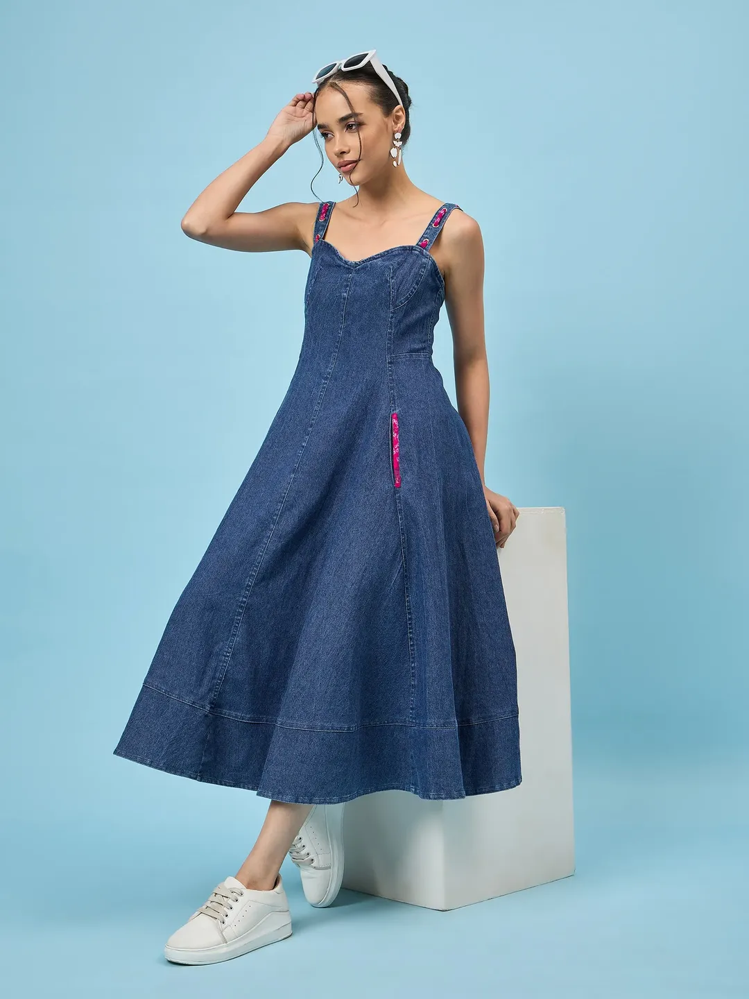 Denim Dreamscape Dress