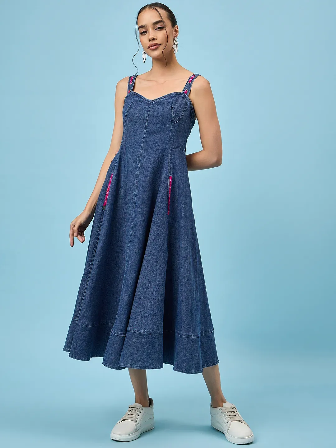 Denim Dreamscape Dress