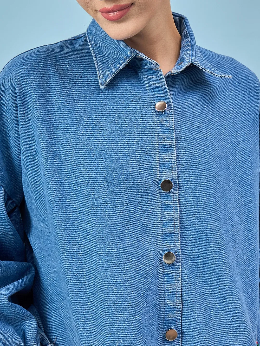 Fun & Flare Beau Blue Denim Dress