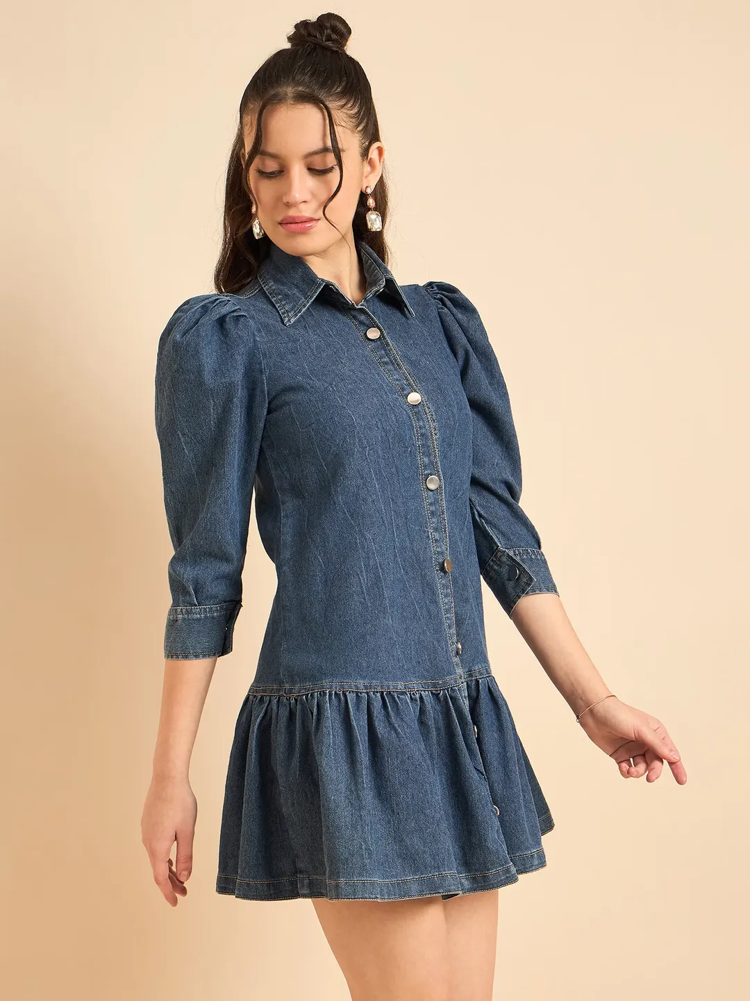 Heartfelt Indigo Denim Shirt Dress