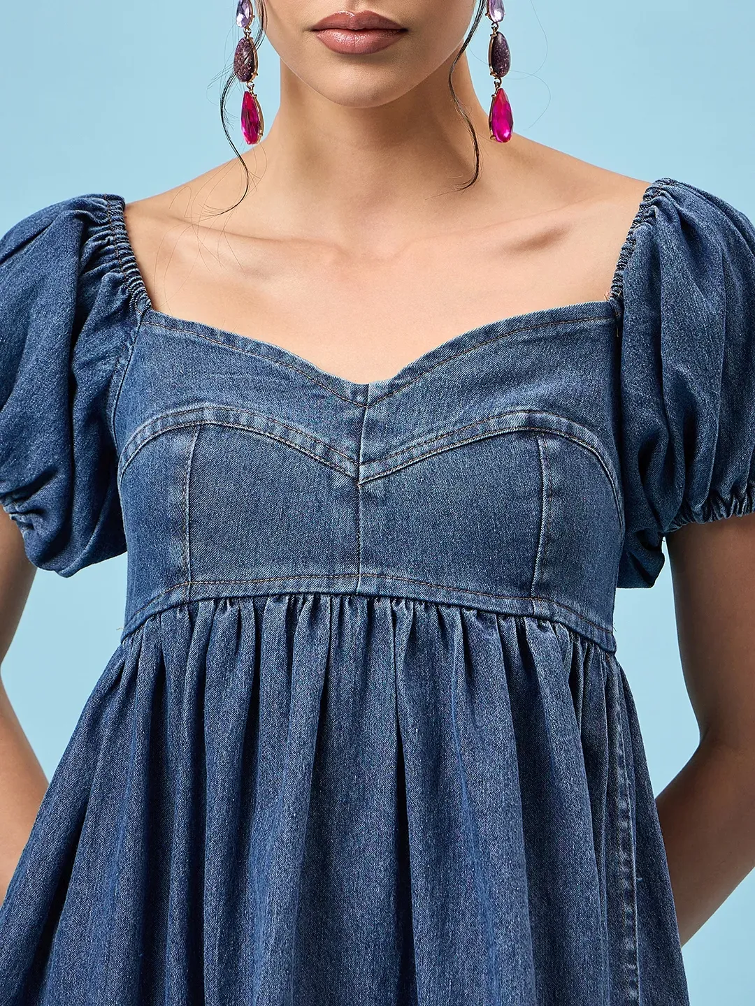 Midnight Muse Denim Dress