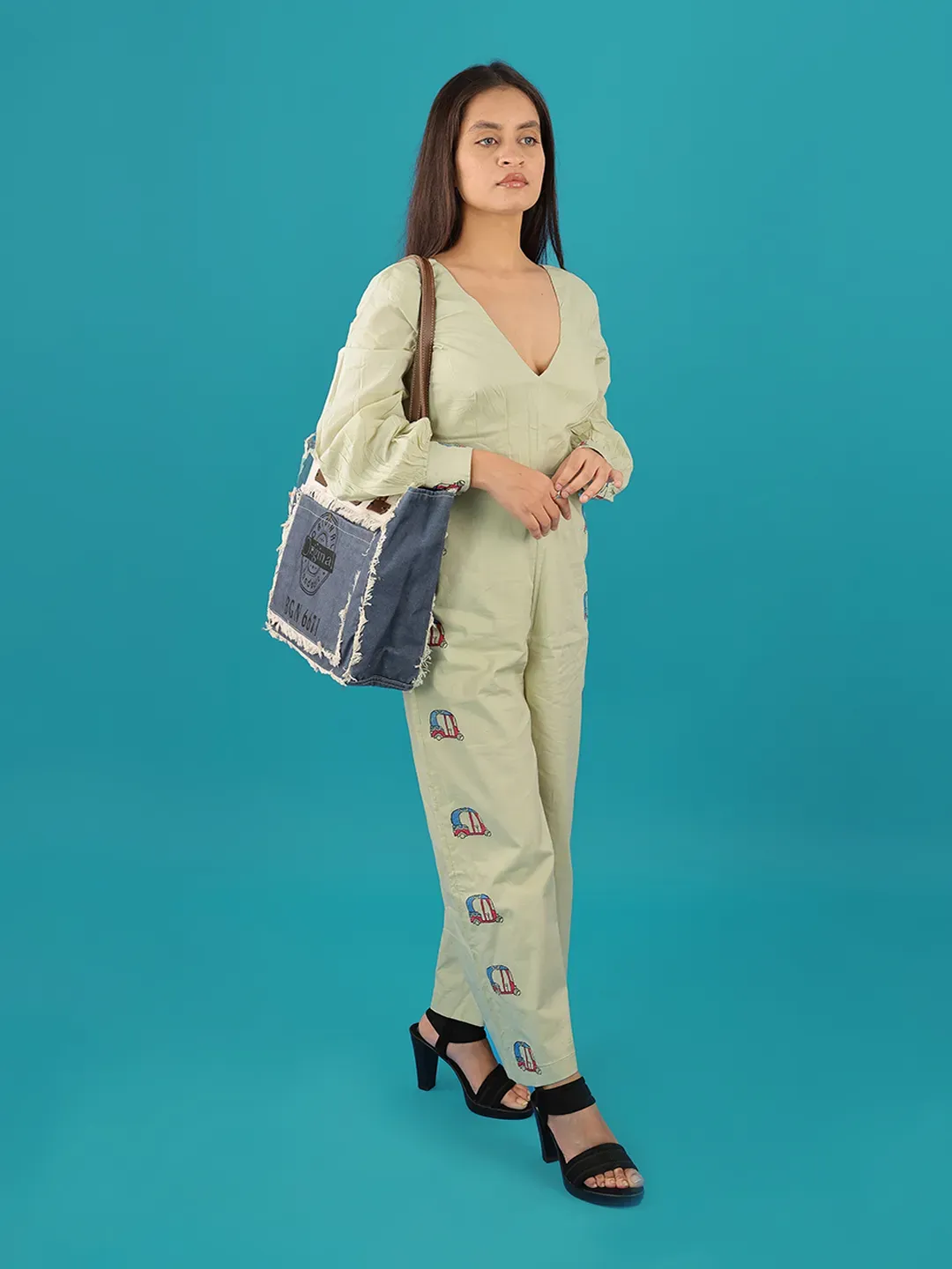 Pastel Green Drive-In Jumpsuit