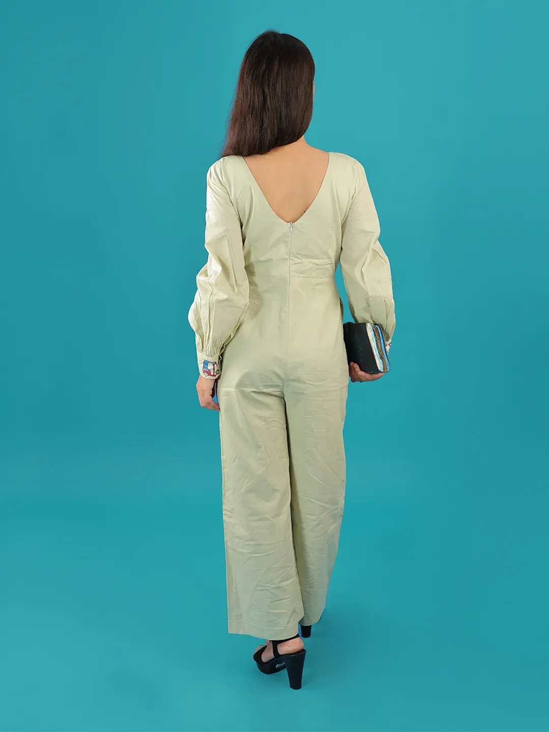 Pastel Green Drive-In Jumpsuit