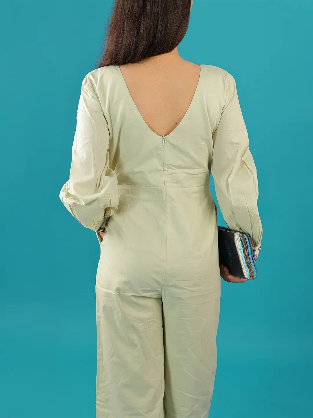 Pastel Green Drive-In Jumpsuit