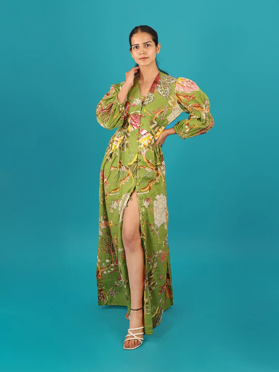 Pistachio Green Springtime Spice A-Line Dress