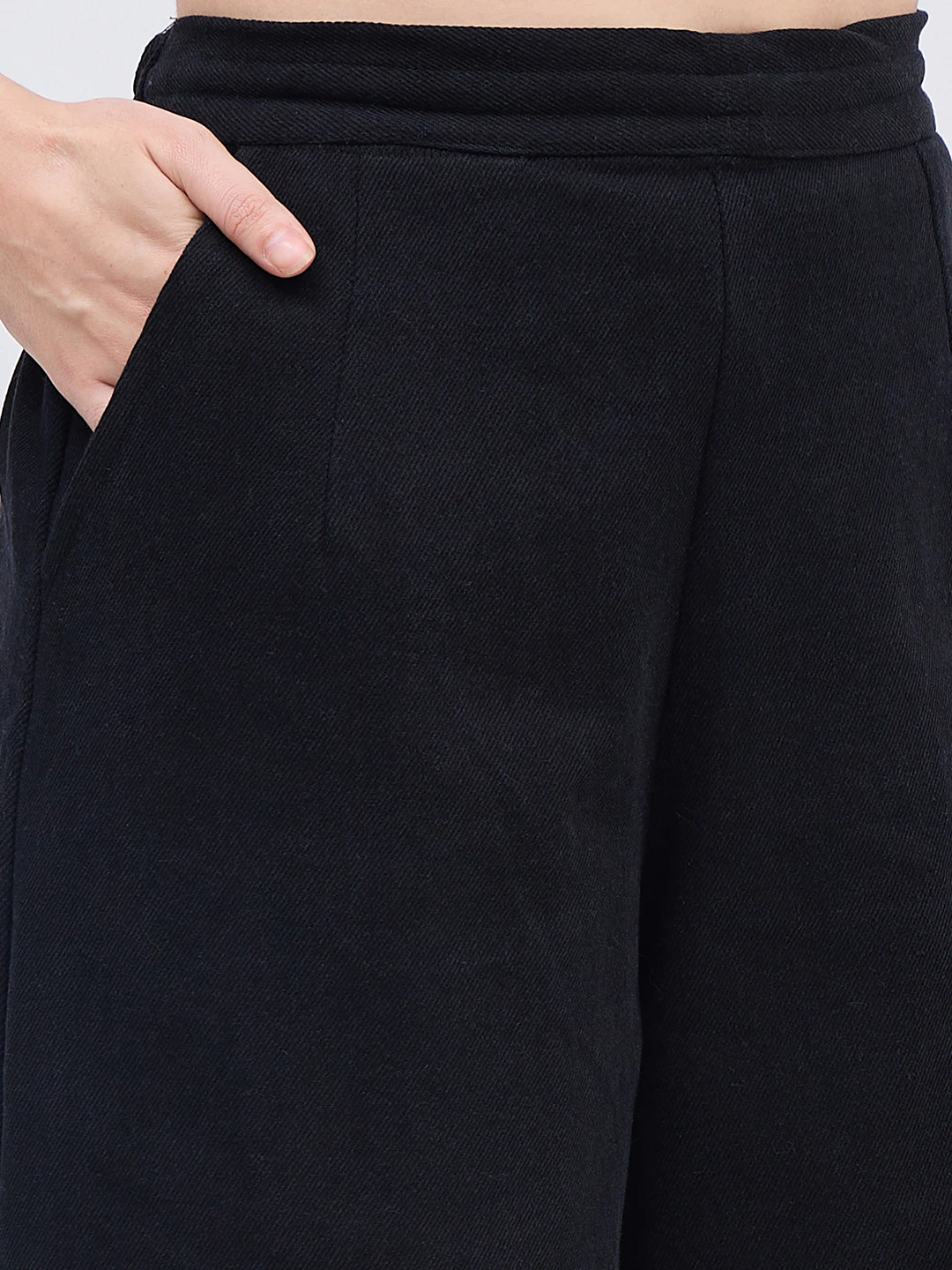 Black Denim Chain Co-ord Set