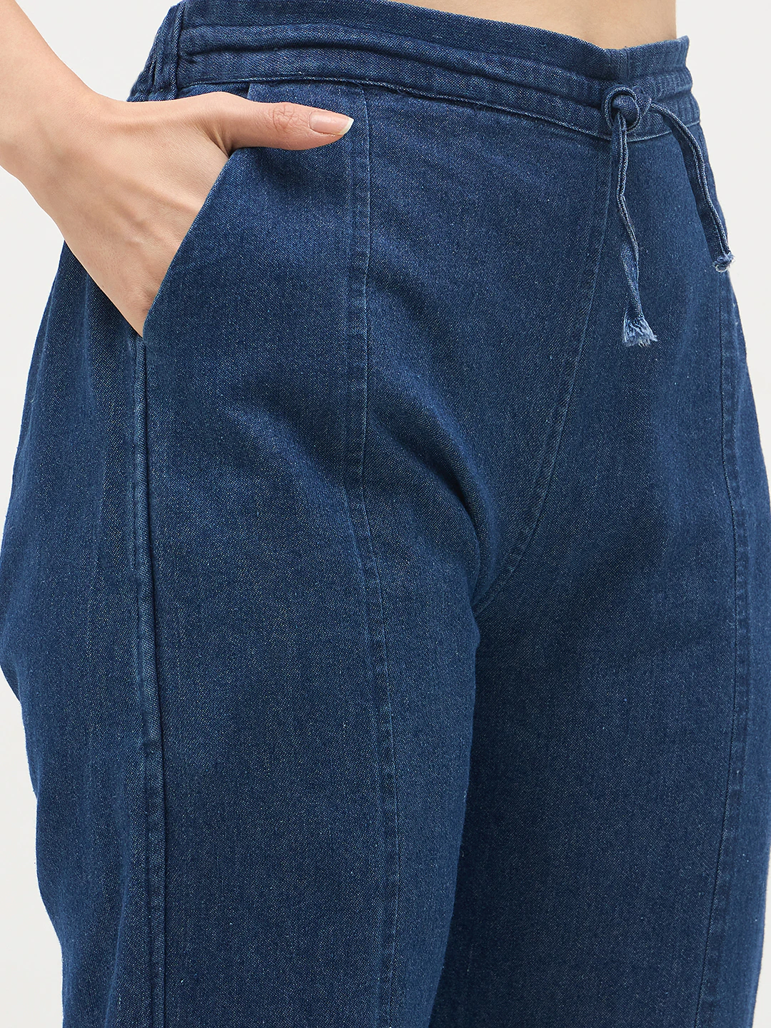 Dark Blue Denim waistcot co-ords set