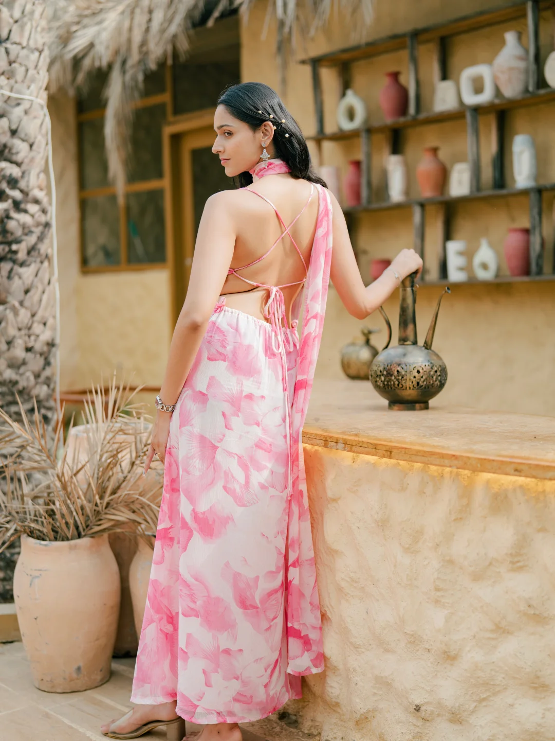 Floral Scarf Dress