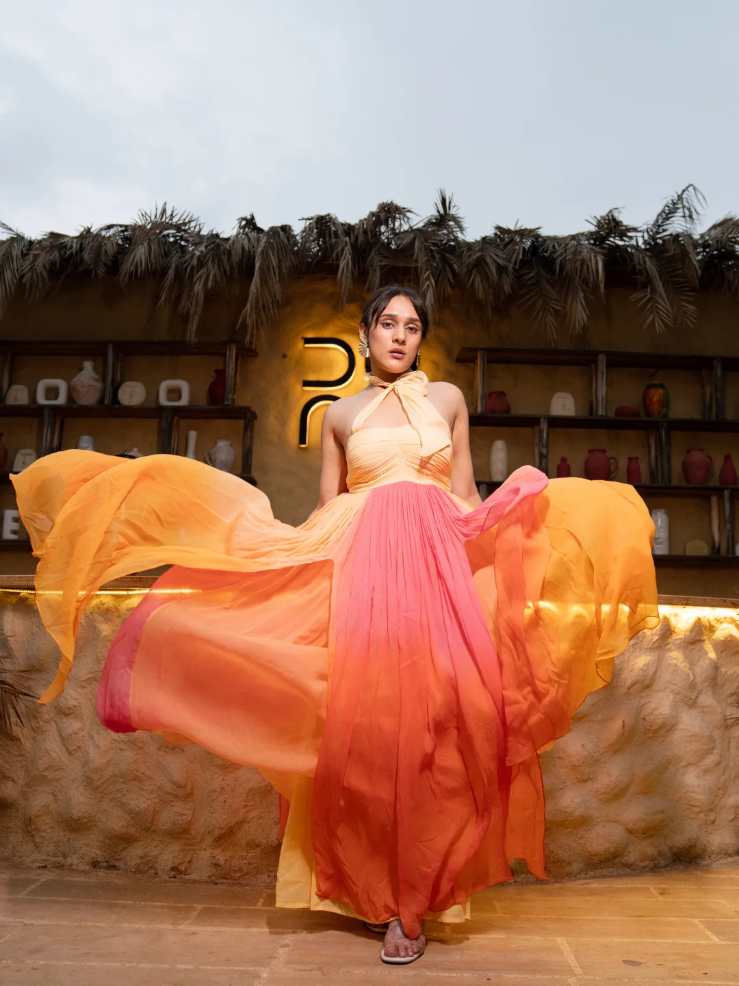 Gathered Tulle Dress (Exclusive)