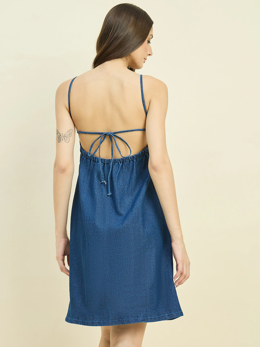 Blue Midi Denim Dress