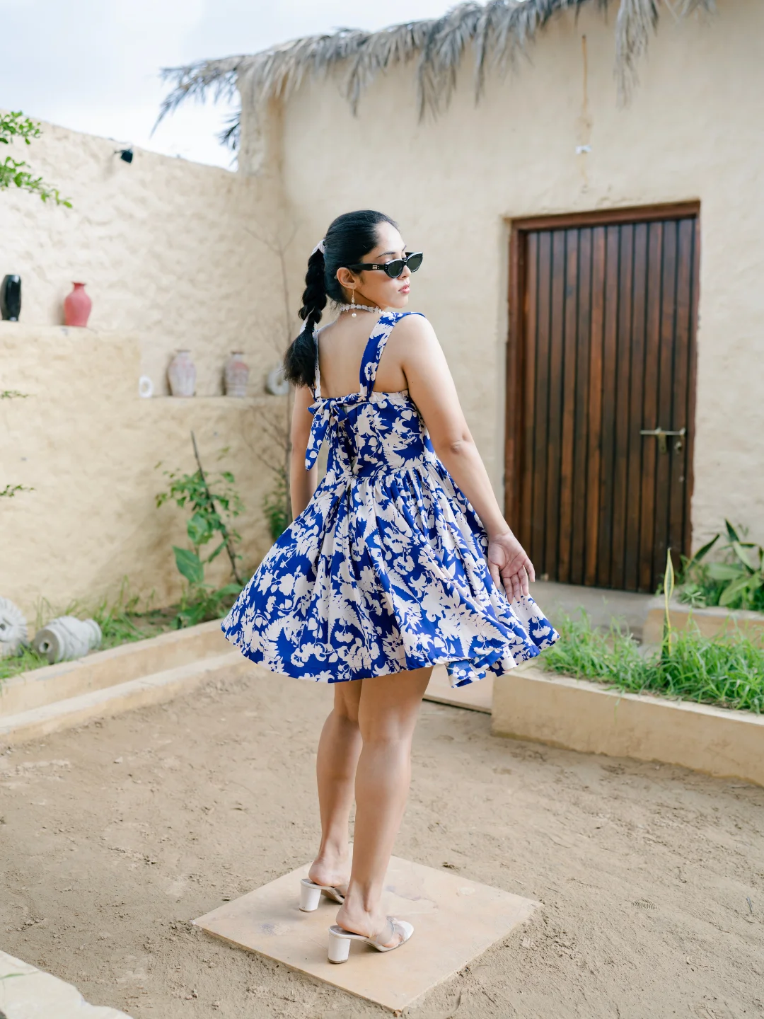 Printed Blend Short Dress