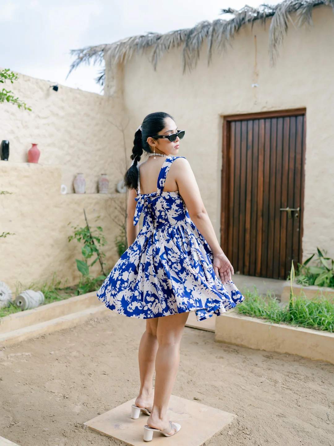 Printed Blend Short Dress