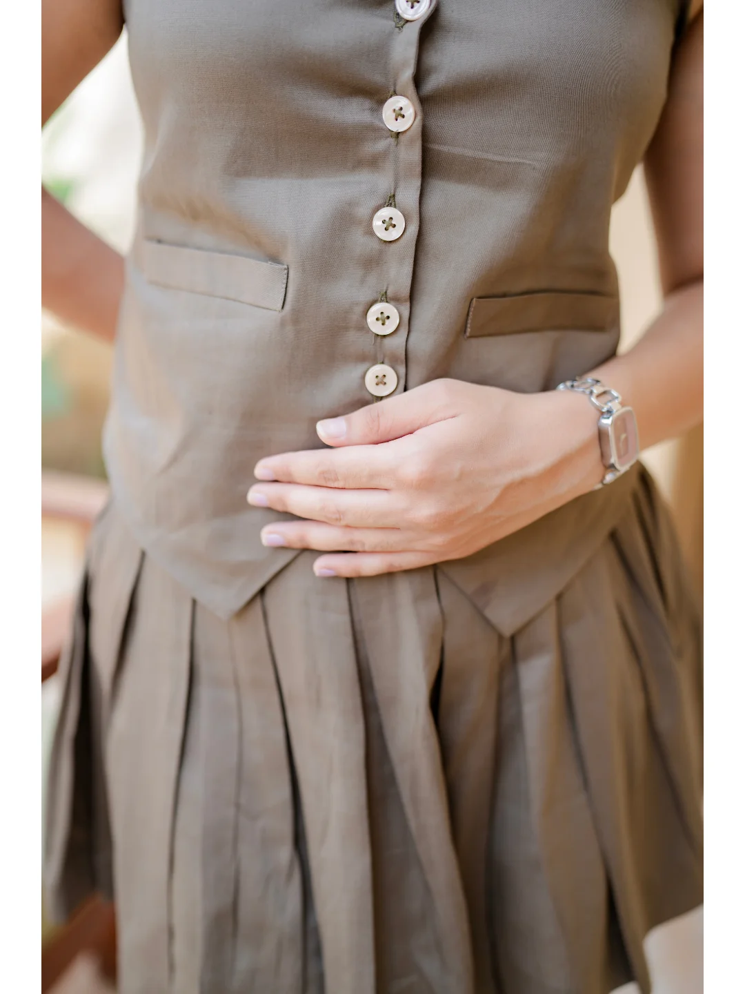 Sleeveless Mini Skorts